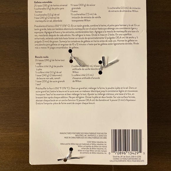 Wilton 3-D Pumpkin Squash Gourd Cookie Cutter Set with Recipe on Back - Picture 6 of 6